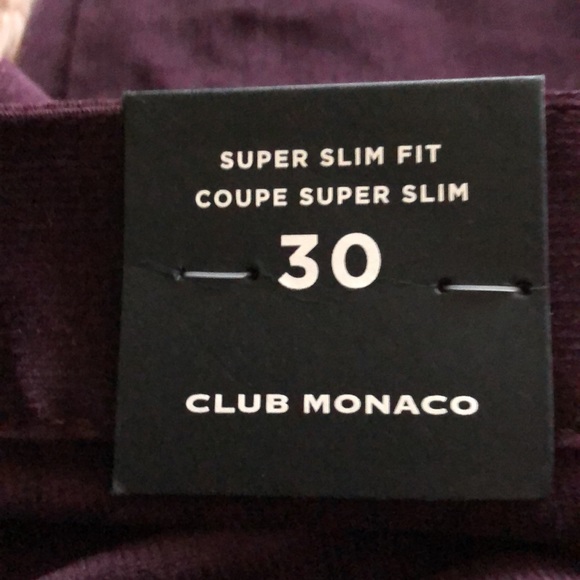 Club Monaco small Corduroy trousers.  Brand NEW - Picture 5 of 6
